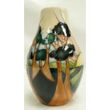 Moorcroft Day Break vase, Trial Piece 6/11/14. Height 23cm.