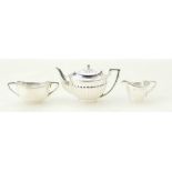 Silver novelty miniature TEA SET by Levi & Solomon, Birmingham 1906.