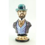 Michael Sutty hand painted sculpture bust Toulouse Lautrec,