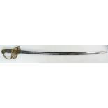 19th century British Infantry Officer's Sword with folding hilt,