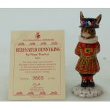 Royal Doulton Bunnykins figure Beefeater DB163, limited edition,