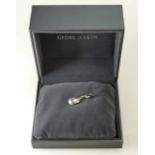 GEORG JENSEN charm SCARAB BEETLE in original inner and outer box. 6g. 30mm long inc. clip.