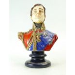 Michael Sutty hand painted sculpture bust of Duke of Wellington,