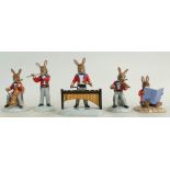 Royal Doulton set of Bunnykins figures from the Orchestra comprising Flute Player DB391,