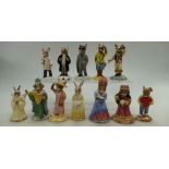A collection of Bunnykins figures to include 60th Anniversary, Morris Dance DB204, Sweetheart DB130,