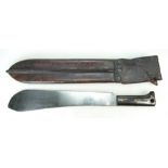 LEGITINUS COLLINS & CO 1940 Machete, NO 1250 in leather scabbard, condition report,