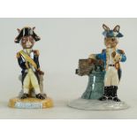Royal Doulton Bunnykins figures Nelson DB365 (with cert) and Liberty Bell DB257 (with cert) (2)