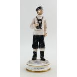 Michael Sutty hand painted sculpture figure of a soldier from the Royal Navy,