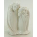 Rare Royal Doulton figure Double Spook in a glazed white colourway,