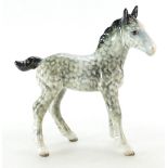 Beswick large Shire Foal 951 in rocking horse grey gloss,