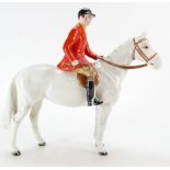 Beswick Huntsman on painted white horse 1501