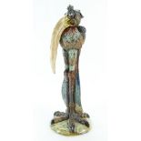 Andrew Hull Burslem pottery grotesque Bird jar & cover "Olga",