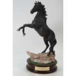 Beswick Connoisseur model of Cancara the black horse,