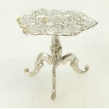 Silver miniature TRIPOD TABLE Sheffield 1923