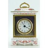 Royal Crown Derby Clock in Old Imari pattern, Clock movement detached / unglued,