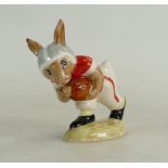 Royal Doulton Bunnykins figure Ohio College Touchdown DB96 red colourway,