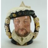 Royal Doulton large two handled character jug King Henry VIII D888,