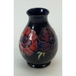 Moorcroft small vase decorated in the Anemone design,