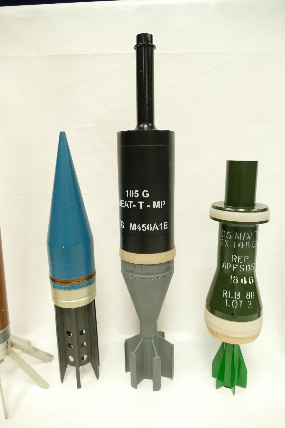 Collection of inert military shells including rockets, heat seeking missiles and mortars (5) 86cm. - Image 3 of 5