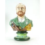 Michael Sutty hand painted sculpture bust of Vincent Van Gough,