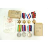 A set of medals awarded to Pte E.G.