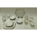 Shelley Queen Anne part tea set decorated in the Iris design (31)