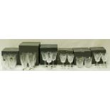 A collection of Waterford Crystal glass sets of drinking glasses,