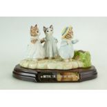 Beswick Beatrix Potter tableau 'Mittens, Tom Kitten & Moppet'.