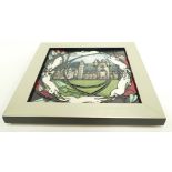 Moorcroft Balmoral Plaque signed by designer Vicky Lovatt. Numbered edition. Shape PLQ7.