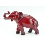 Royal Doulton Flambe small model of elephant, height 11.