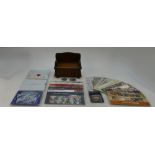 A collection of Royal Mint coins including 1967 gold plated penny, Diamond wedding crowns,