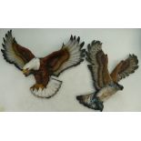 Bossons Fraser art wallplaque of American Bald Eagle and another of Osprey (2)