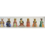 Royal Doulton Bunnykins from the Tudor Collection comprising of Henry VIII DB305, Anne Boleyn DB307,