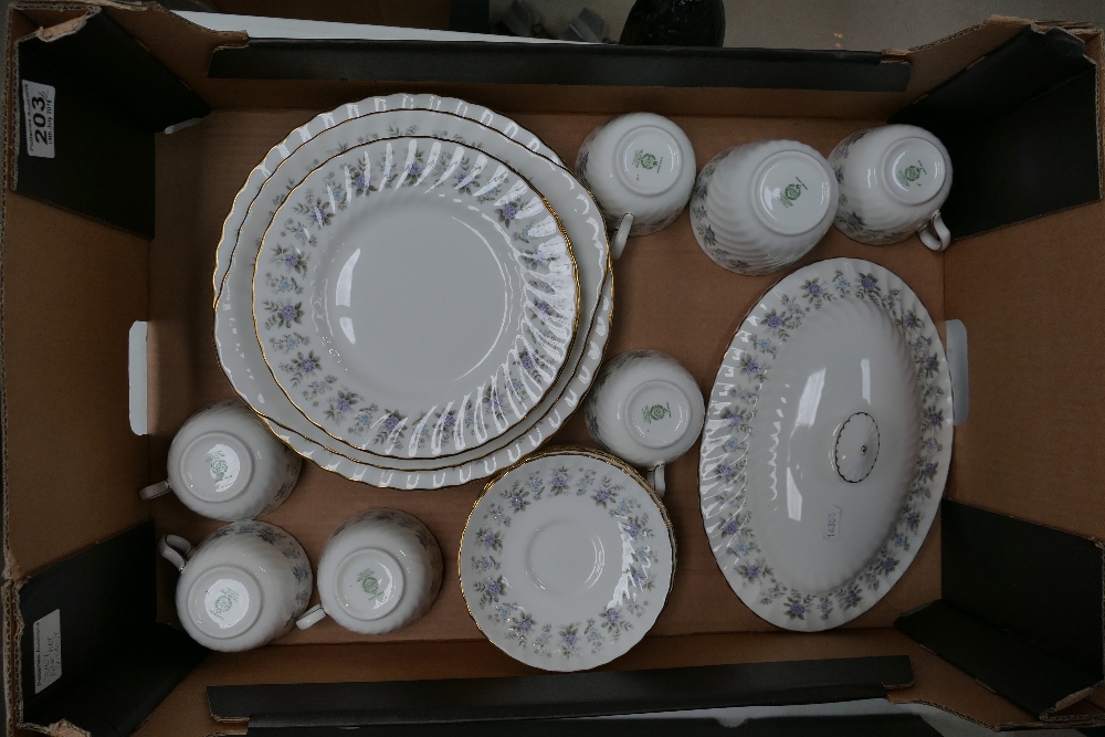 A Minton part dinner & tea set decorated in the Alpine Spring design, comprising plates, - Image 5 of 5