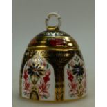 Royal Crown Derby Honey Pot & cover decorated in the Old Imari 1128 design, height 12cm,
