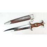 WWII German SA Army Officers Dress Dagger with metal scabbard,