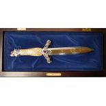 The Viking Knife issued Franklin Mint designed by Sid Burt In Locking Case