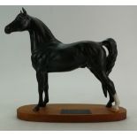 Beswick Connoisseur model of a Morgan Horse 2605 on wood plinth