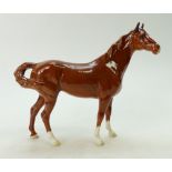 Beswick chestnut Swish Tail horse 1182 (one ear with a good restoration)