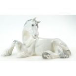 Beswick Dapple Grey Shire Mare Laying Shire Horse Model No 2459