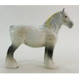 Beswick shire horse in grey 818