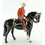 Beswick Canadian Mountie on black horse 1365