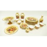 Aynsley Orchard Gold quantity of tea and dinner ware. Approx 28 items.