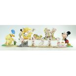 Royal Doulton figures from the Walt Disney series comprising Dalmatians, Mickey Mouse,