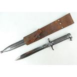 World War II M96 Swedish Mauser Bayonet with scabbard and original leather frog,