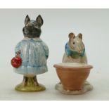 Beswick Beatrix Potter figure Anna Maria BP2 and Pig Wig BP3B (2)