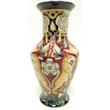 Moorcroft Noel Sackville Leopards vase, signed by designer Vicky Lovatt. Limited Edition 11/15.