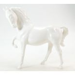 Beswick opaque white horse with head tucked 1549