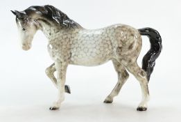 Beswick Stocky Jogging Mare 855 in rocking horse grey gloss