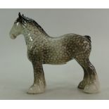 Beswick rocking horse grey shire horse 818